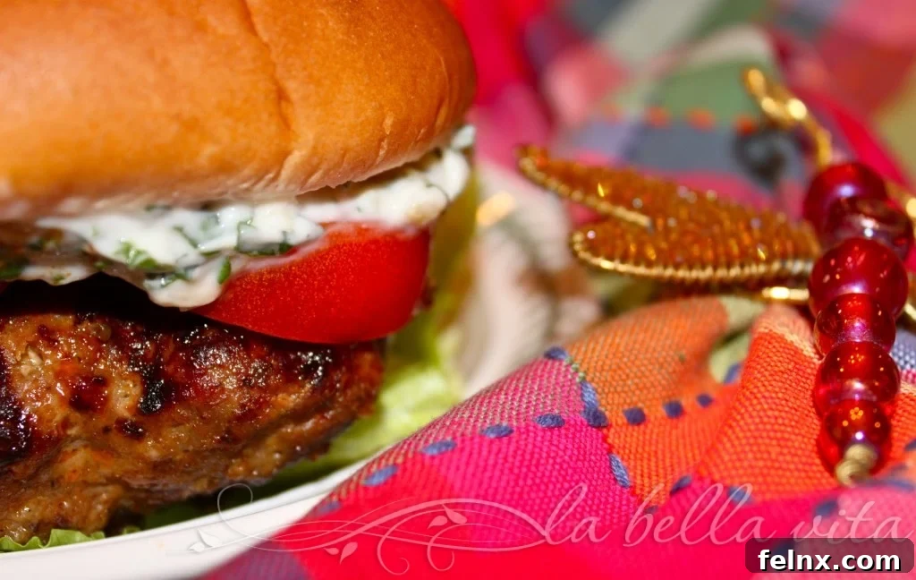 Sun-Dried Tomato Pesto Turkey Burgers - A gourmet twist on a classic.