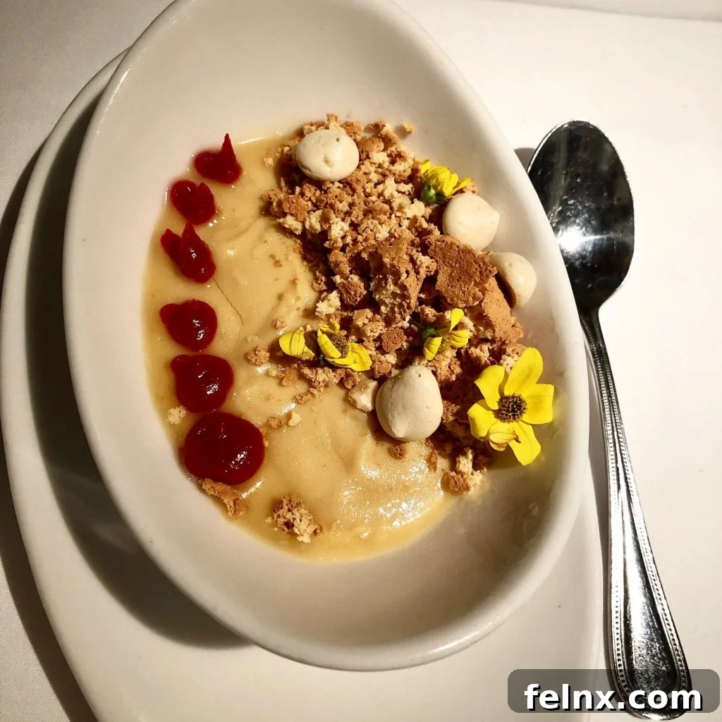 Caramel budino dessert