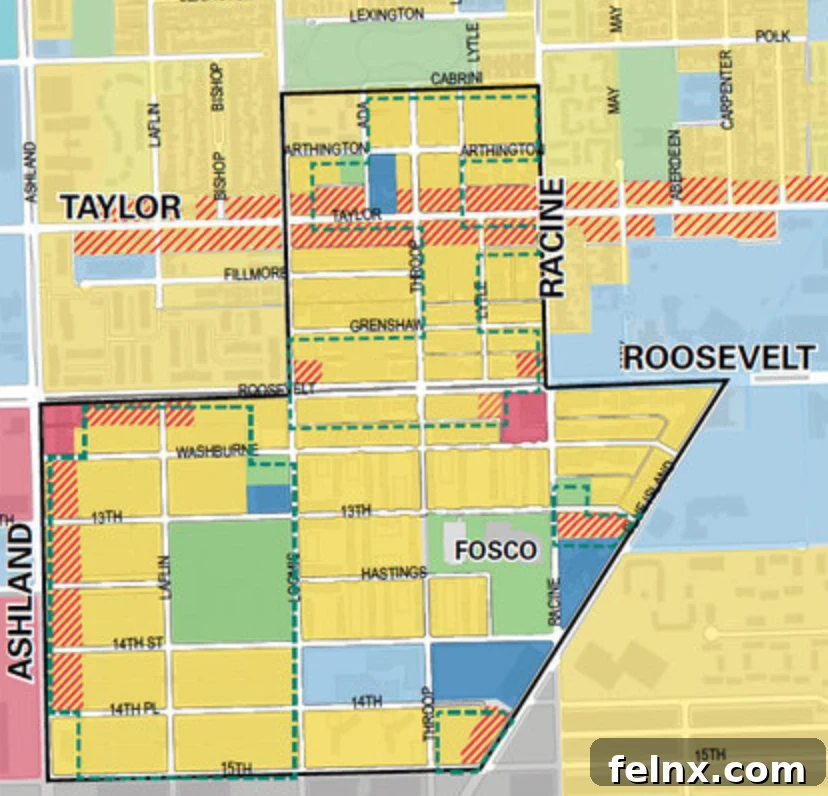 Map of Little Italy Chicago