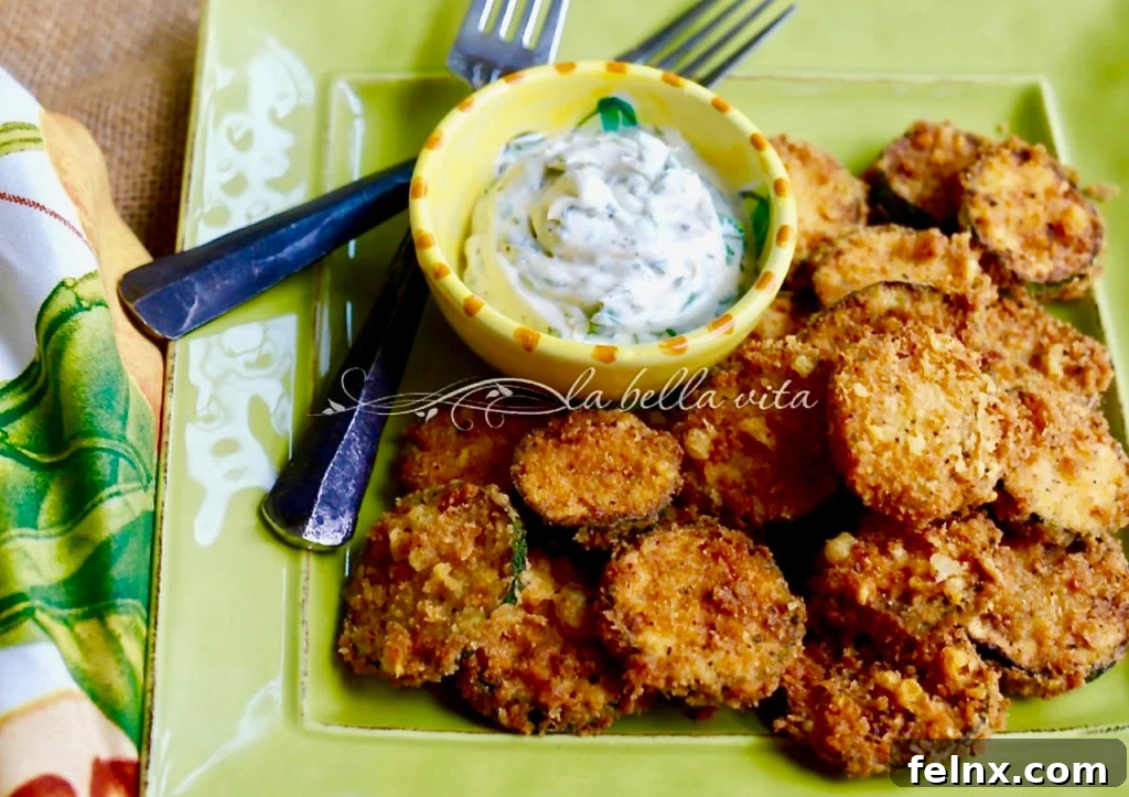 Crispy Garlic Parmesan Zucchini Chips