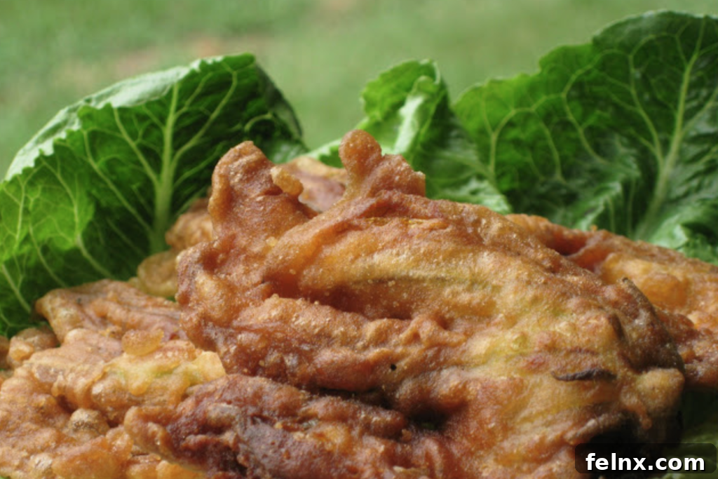 Traditional Fried Zucchini Blossoms