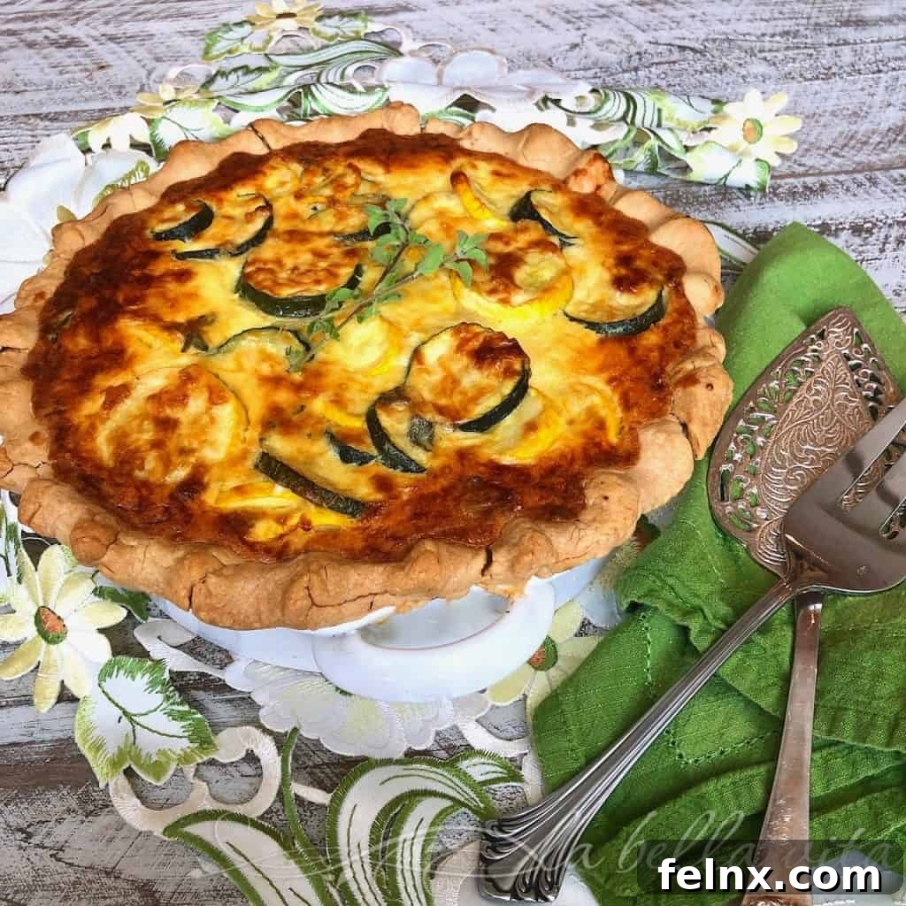 Italian Zucchini and Yellow Squash Torta