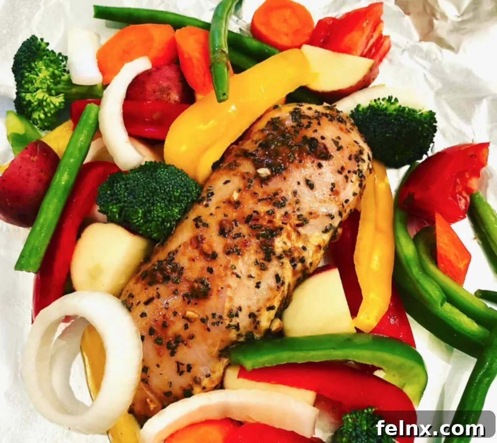 Italian Chicken Foil Packets for Grilling