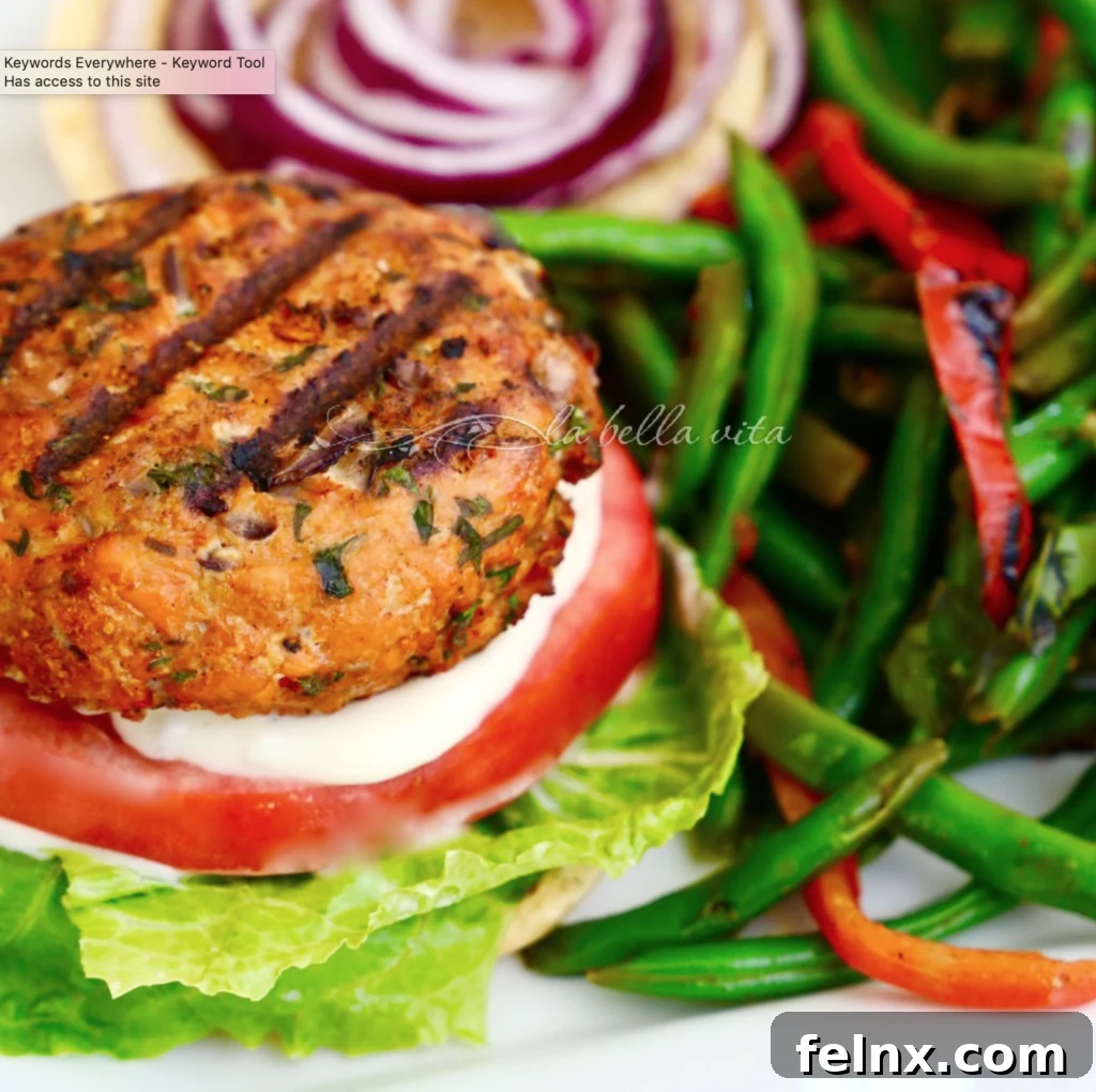 Italian Style Salmon Burgers