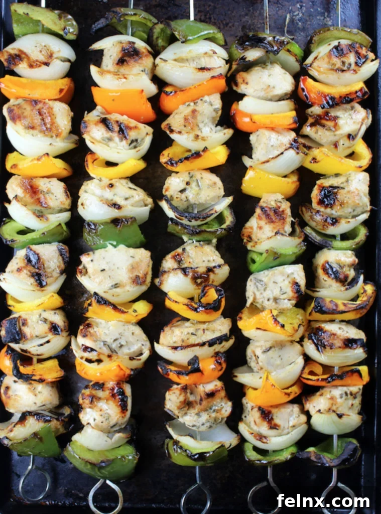 Herbed Chicken Kabobs on the Grill