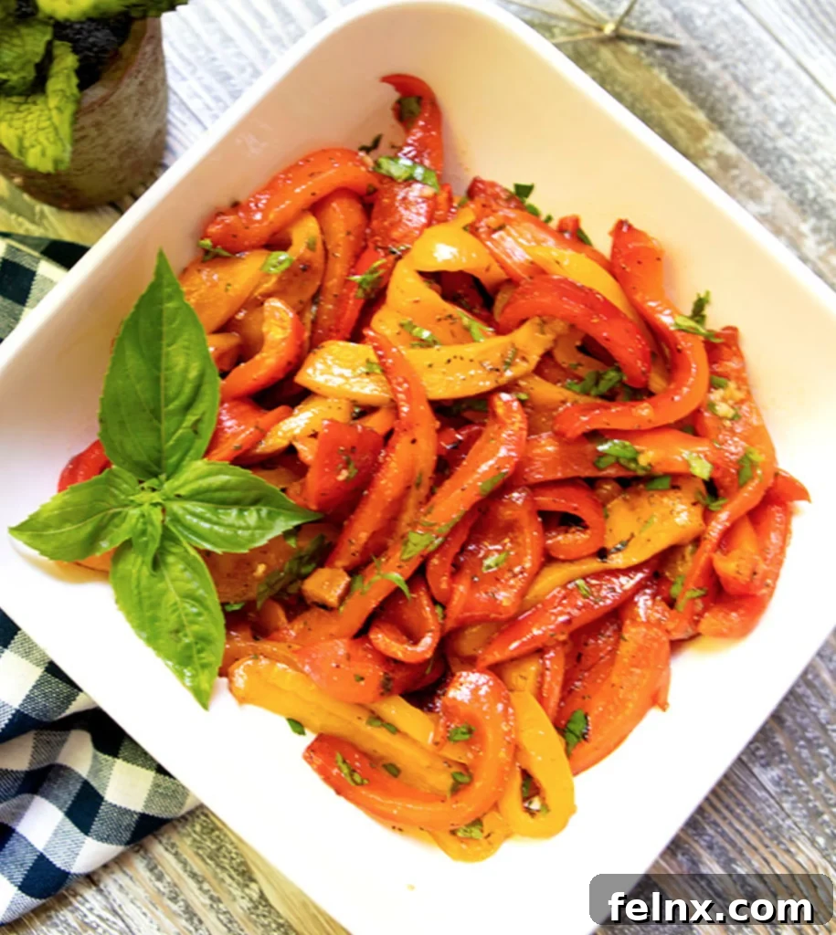Italian Grilled Bell Peppers