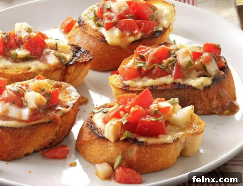 Traditional Italian Grilled Bruschetta