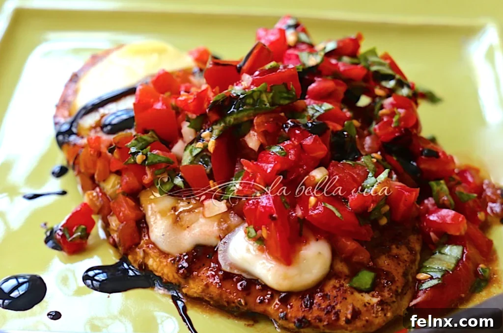 Low Carb Bruschetta Grilled Chicken