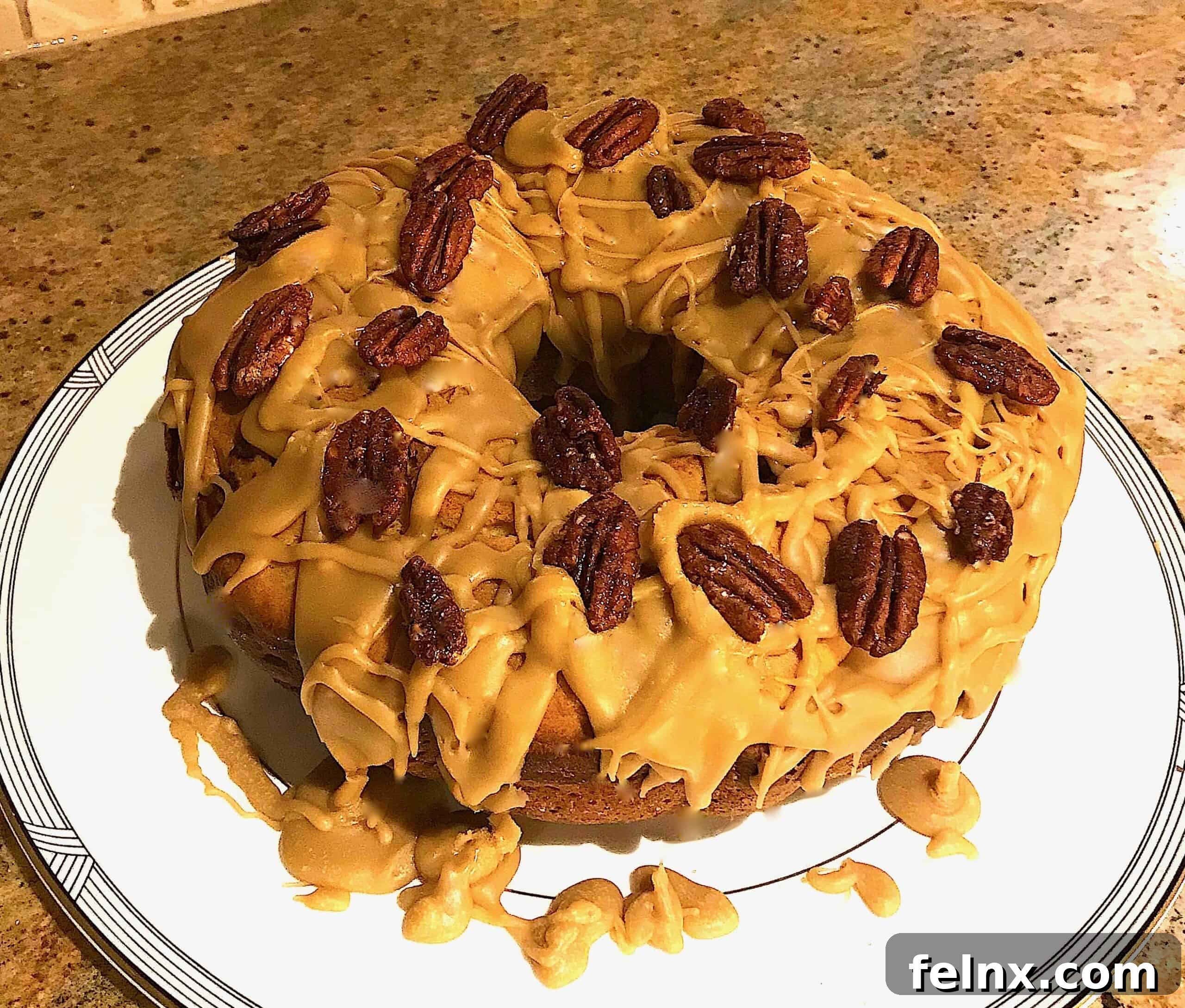 A slice of cake made by a blog reader