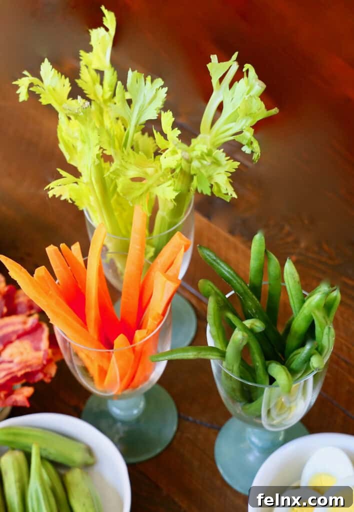 Basic Bloody Mary ingredients