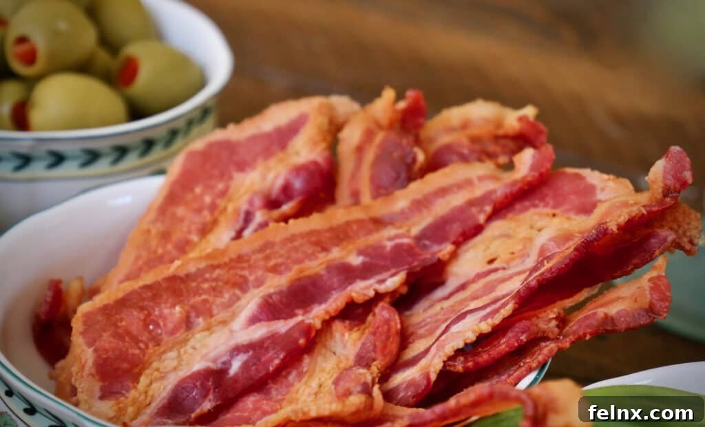 Protein options like bacon and shrimp