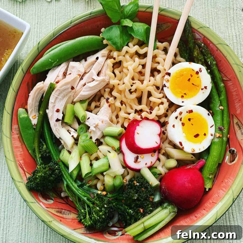 Italian Style Chicken Ramen Noodle Bowl