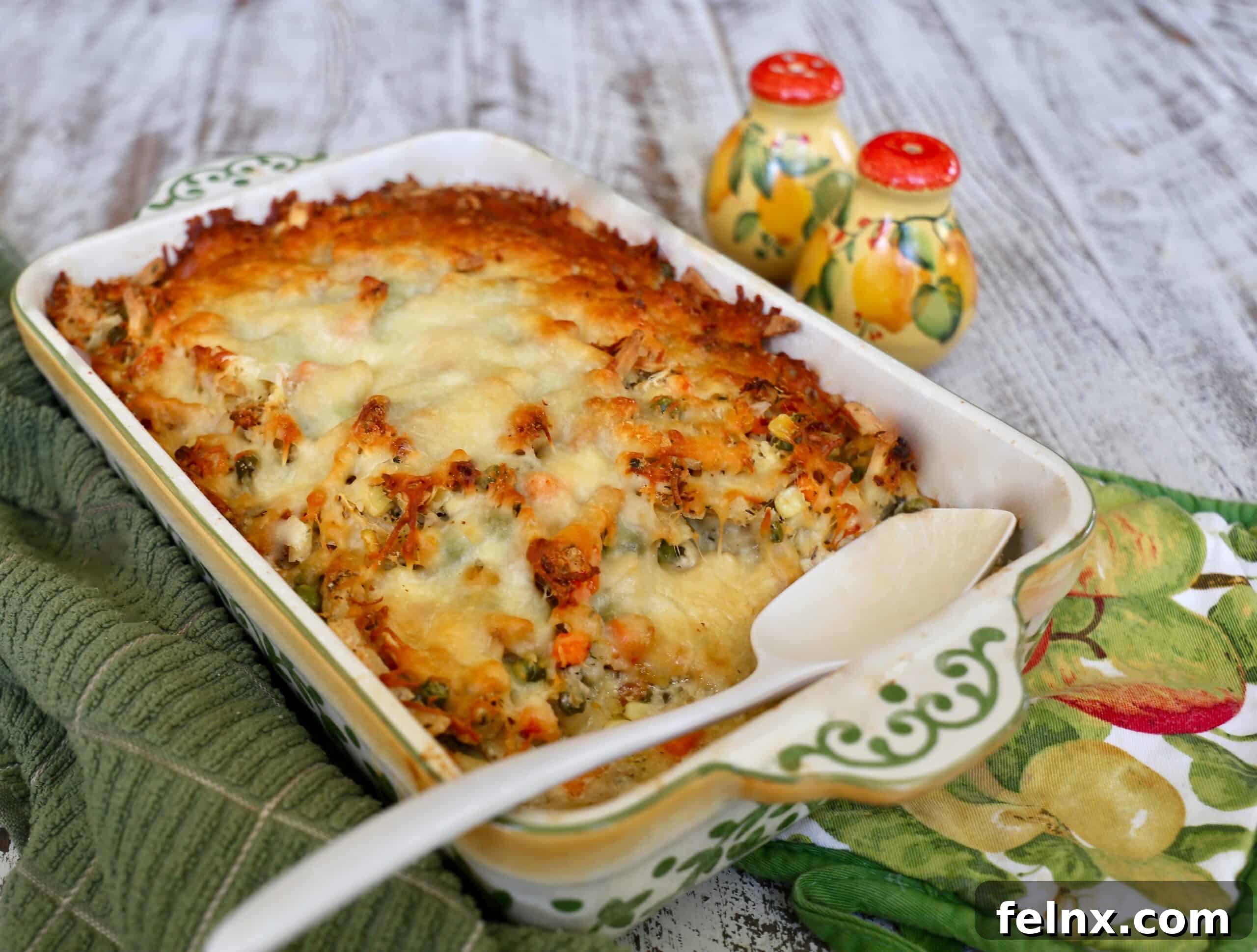 Cheesy version of the Chicken Noodle Casserole