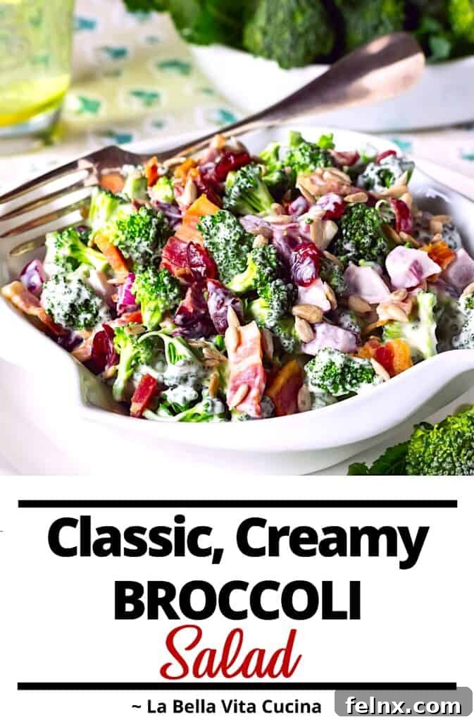 Pin for Later - Classic Broccoli Salad Recipe