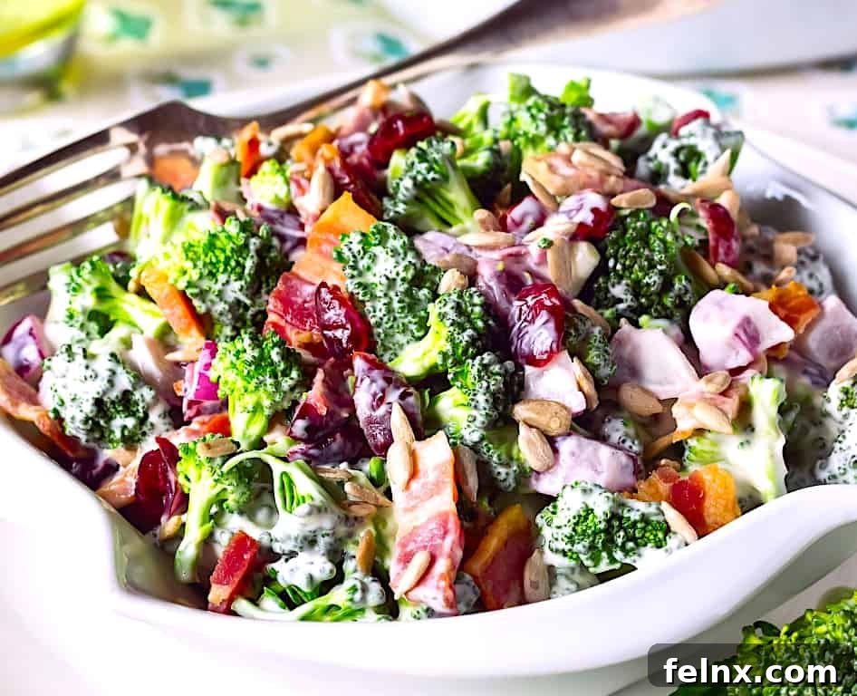 Classic Broccoli Salad Dish