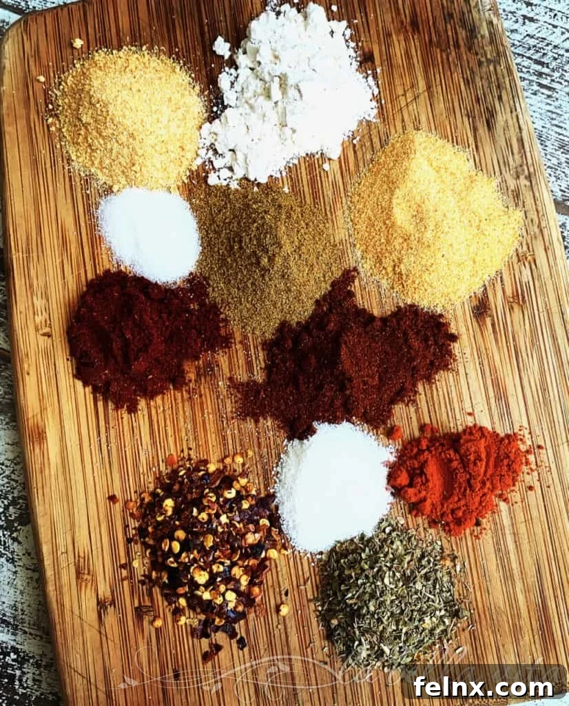Preparing the spice mix for homemade taco seasoning