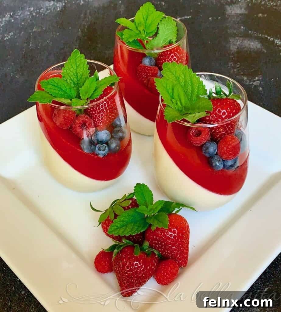 Panna Cotta with Strawberry Coulis (Fragole) ~ La Bella Vita Cucina