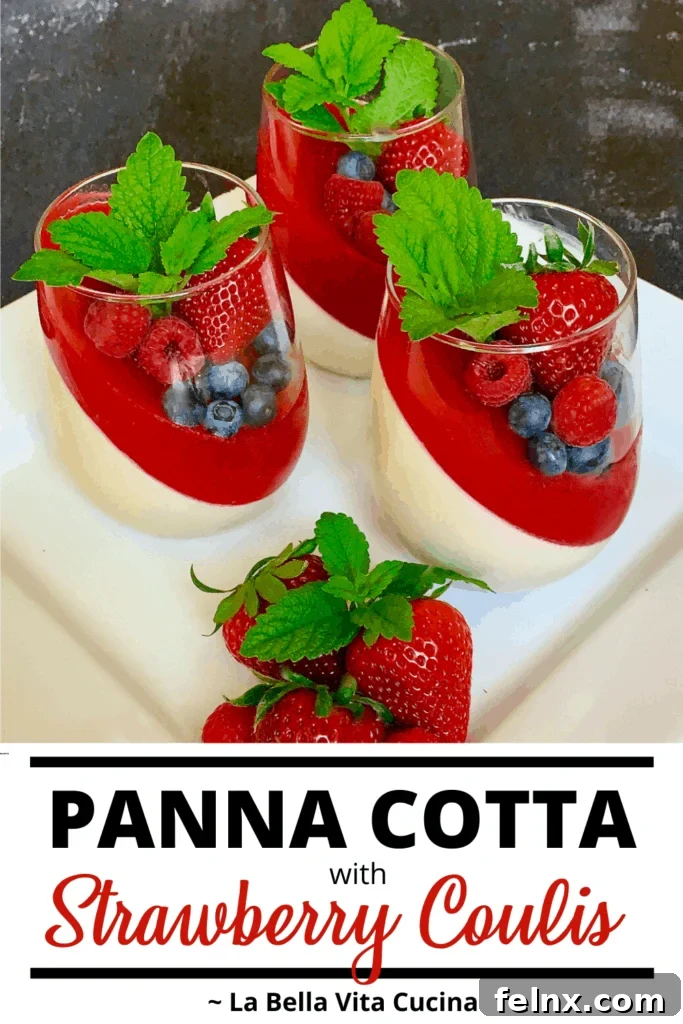 Strawberry Coulis Presentation