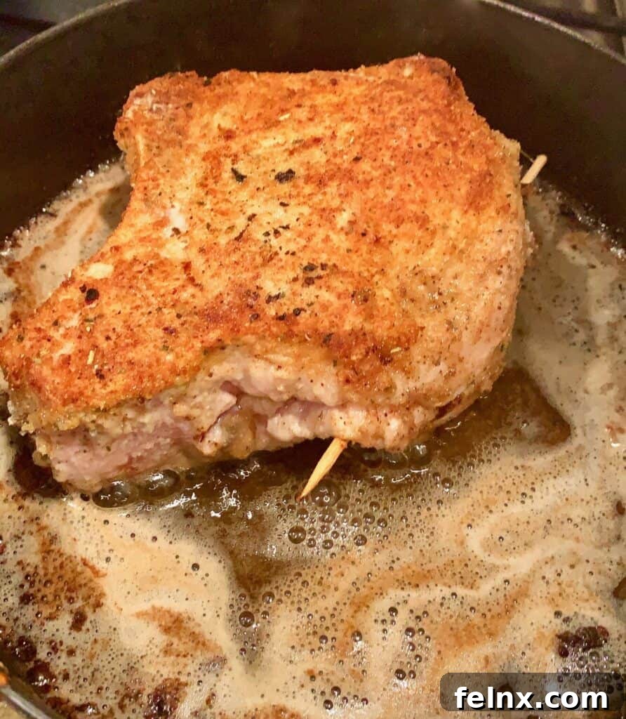 Stuffed Pork Chops with Pancetta and Fontina