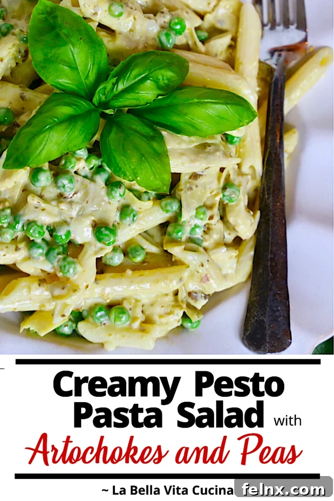 Serving suggestion for Pesto Pasta Salad