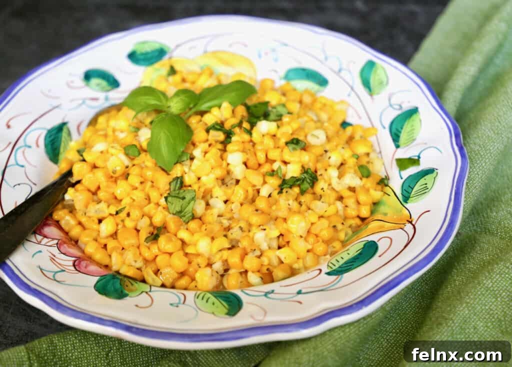 Fresh summer sweet corn on the cob