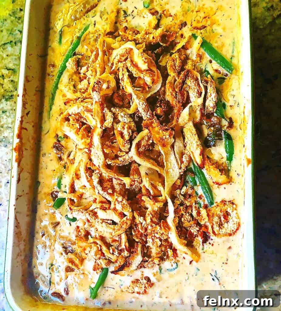 Green Bean Casserole with Pancetta and Porcini
