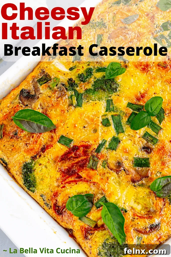 Pinterest Pin for Breakfast Casserole