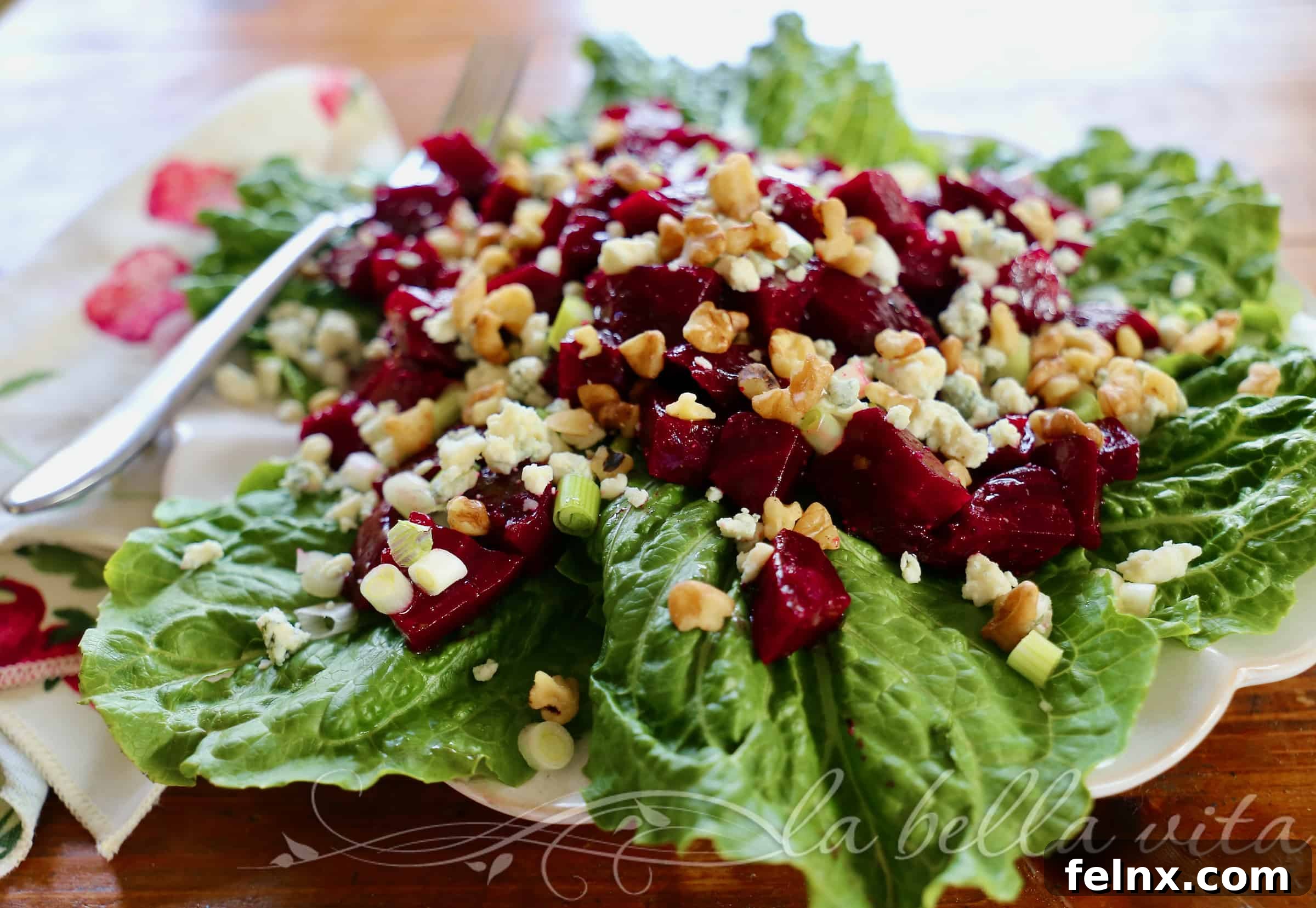 Close up of beet quarters