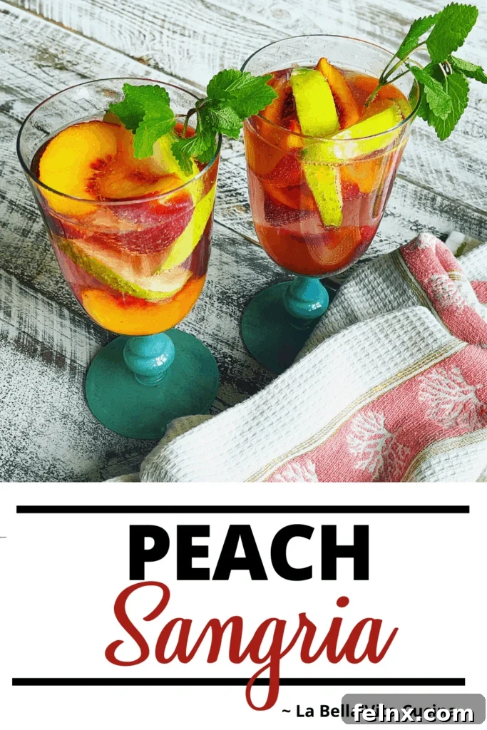 Peach Sangria Pinterest Pin
