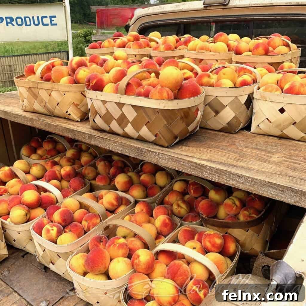 Freshly sliced peaches and apples for sangria
