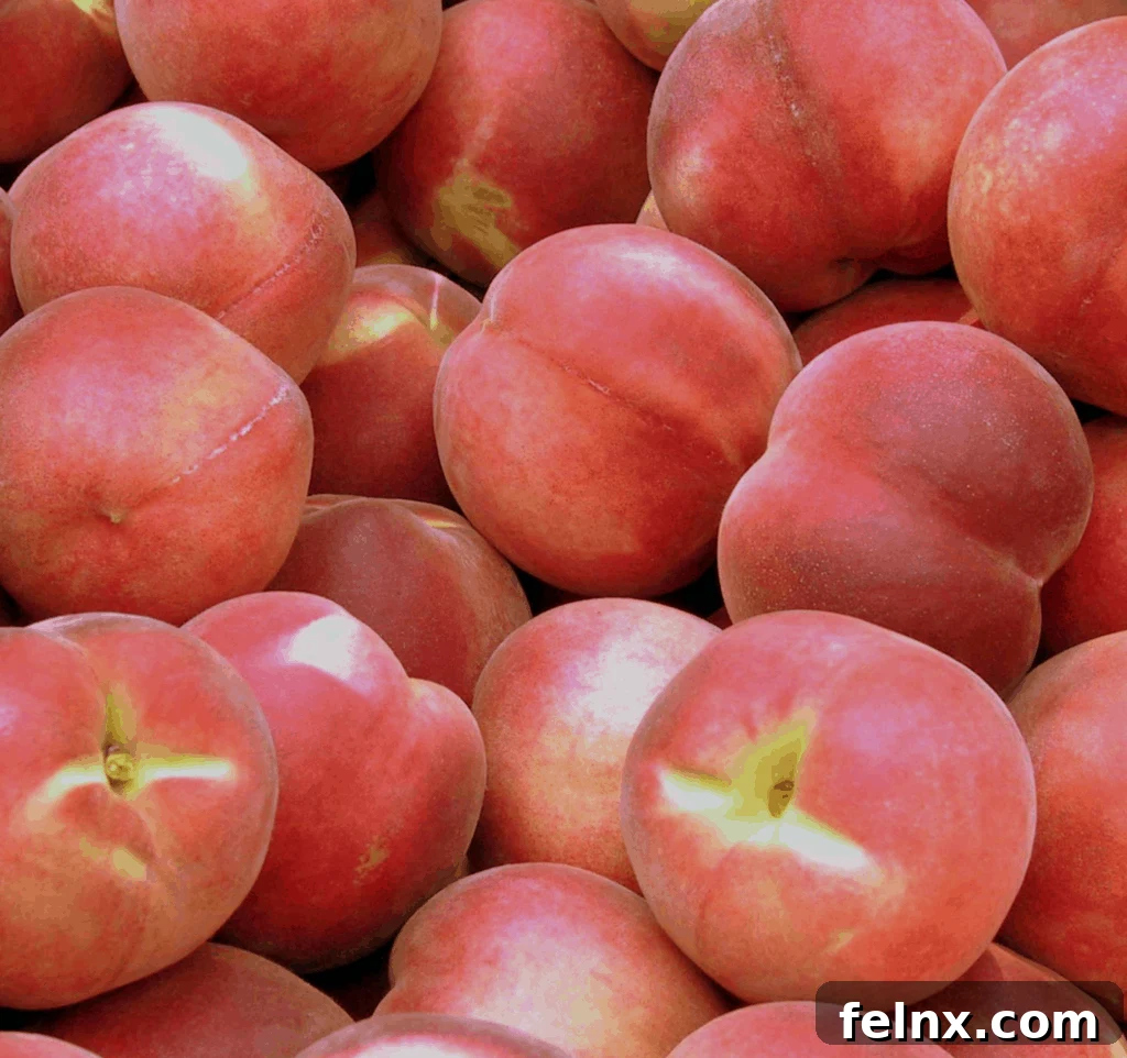 Italian Peach Dessert Preparation