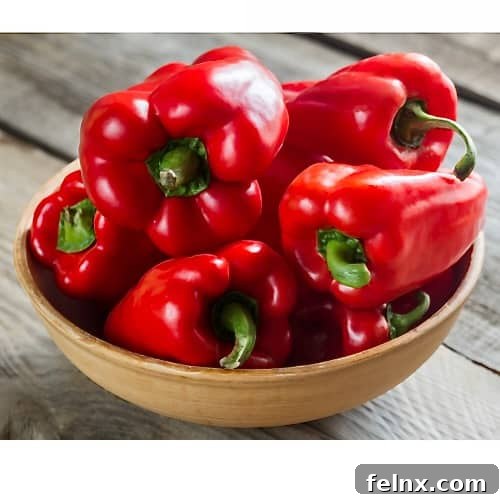 Fresh Red Bell Peppers