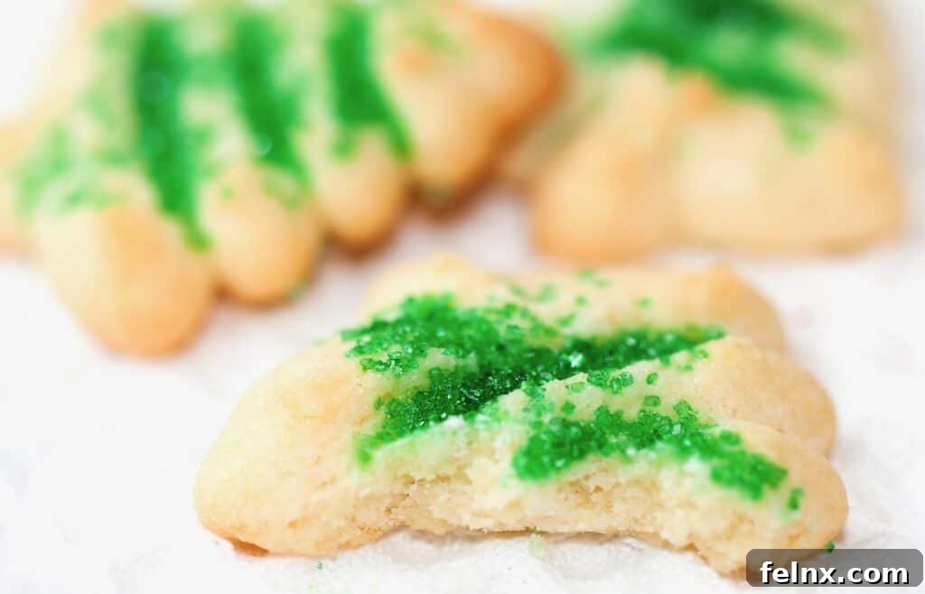 Tray of freshly baked spritz cookies