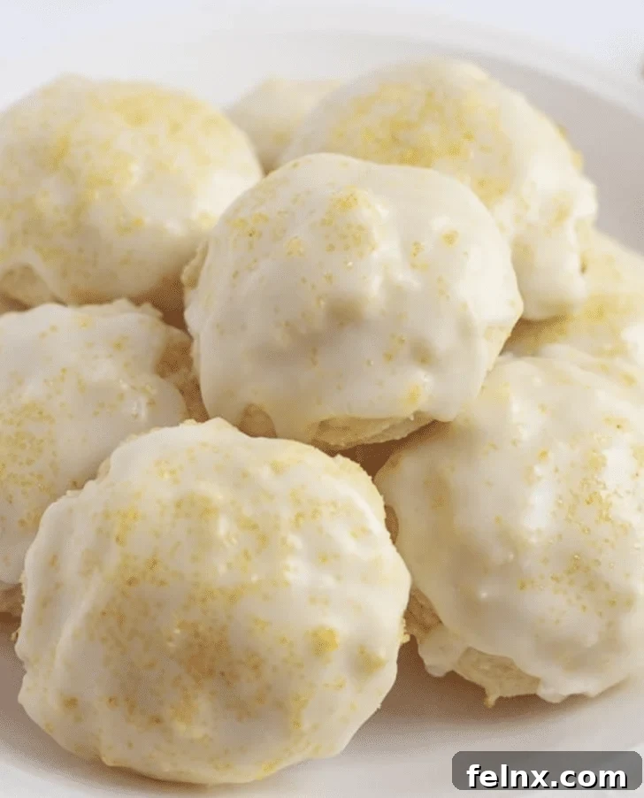 Display of various Italian lemon desserts