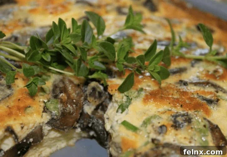 Italian Easter Mushroom Frittata