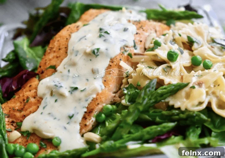 Salmon and Spring Vegetables