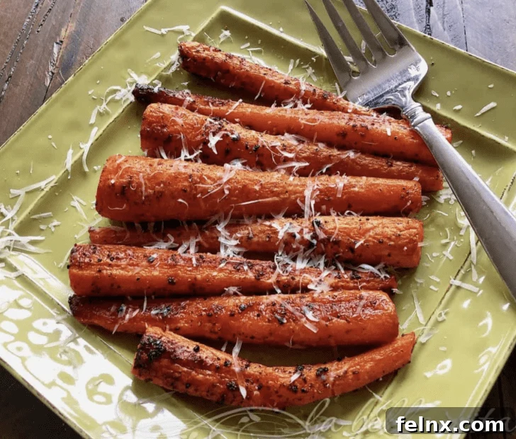 Parmesan Roasted Carrots