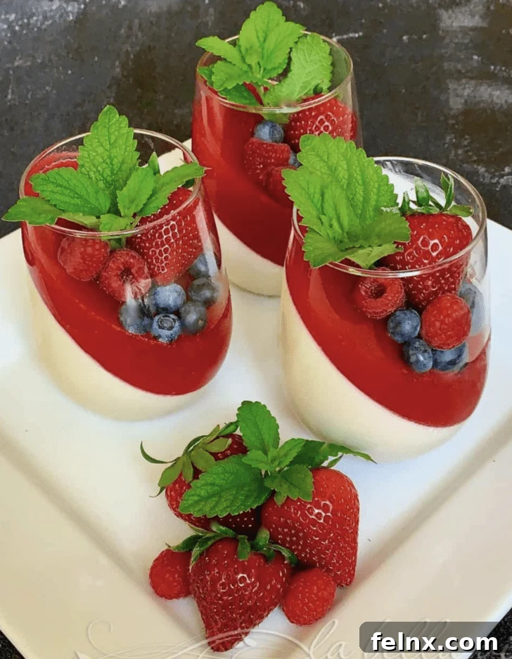 Panna Cotta with Berries
