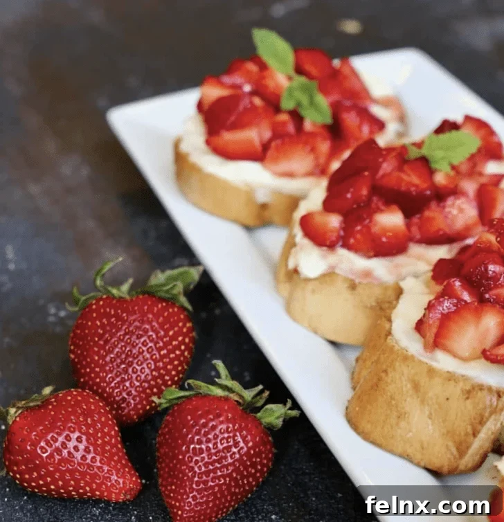 Strawberry Crostini
