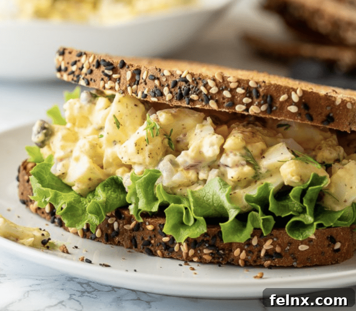 The Ultimate Collection of Forty Best Egg Salad Recipes 17 Lemon Caper Egg Salad