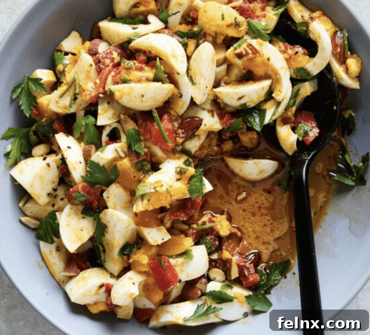 The Ultimate Collection of Forty Best Egg Salad Recipes 23 Romesco Egg Salad