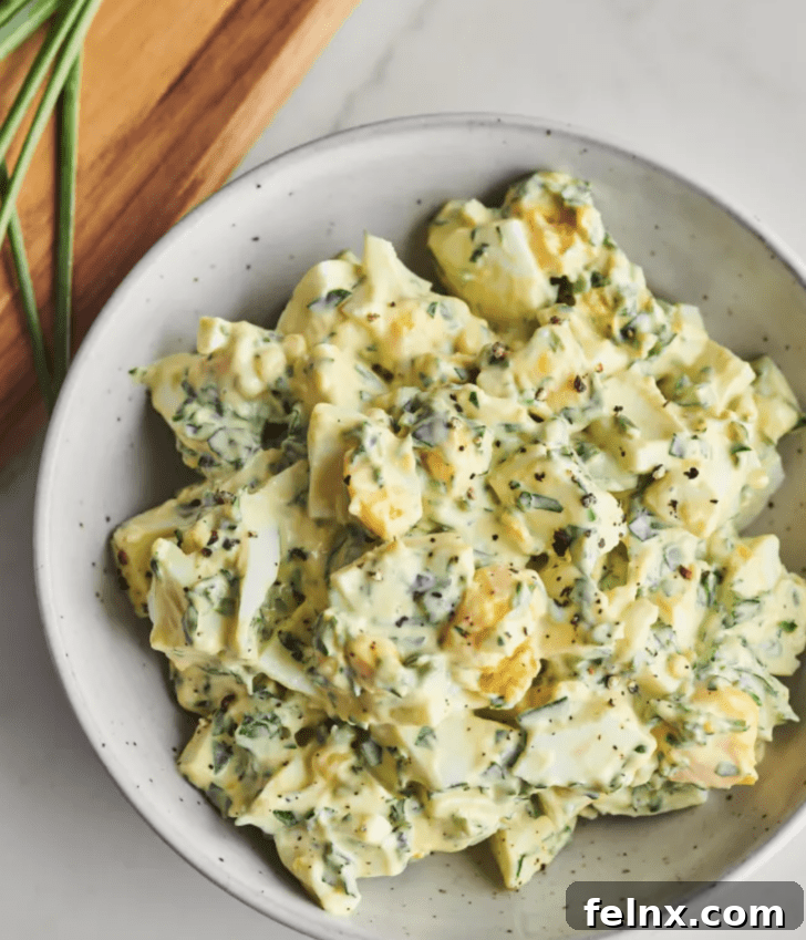 The Ultimate Collection of Forty Best Egg Salad Recipes 24 Chive Mayo Egg Salad