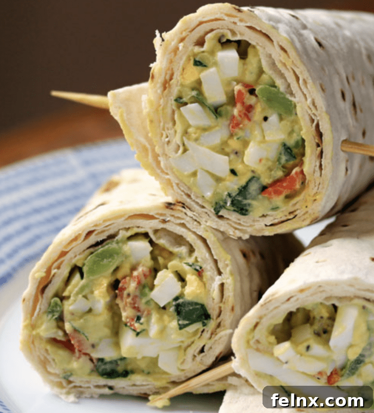 The Ultimate Collection of Forty Best Egg Salad Recipes 25 Spicy Avocado Wrap