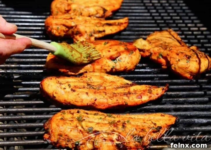 Grilled Pollo Asado on the grates