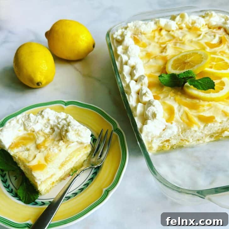 Layers of Limoncello Tiramisu in a Glass Dish