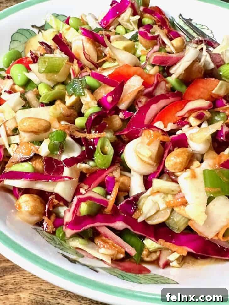 Asian Chopped Salad Presentation