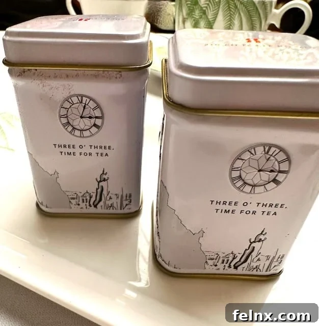 Take-home Tea Tins from Palm Court