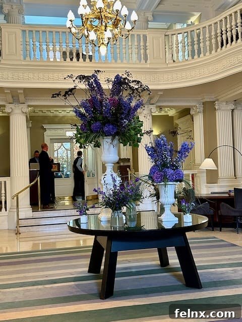 Fresh Flower Decorations at Palm Court