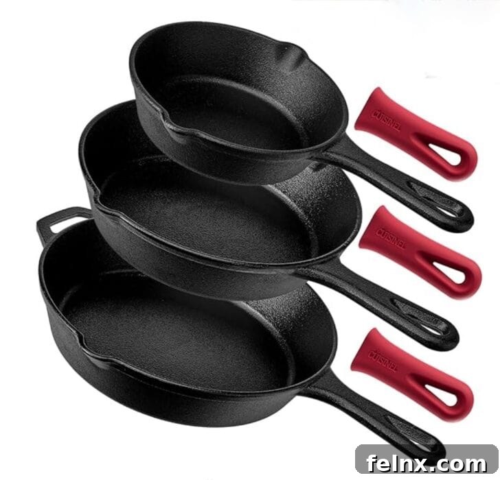 Cast iron skillet used for cooking frittata