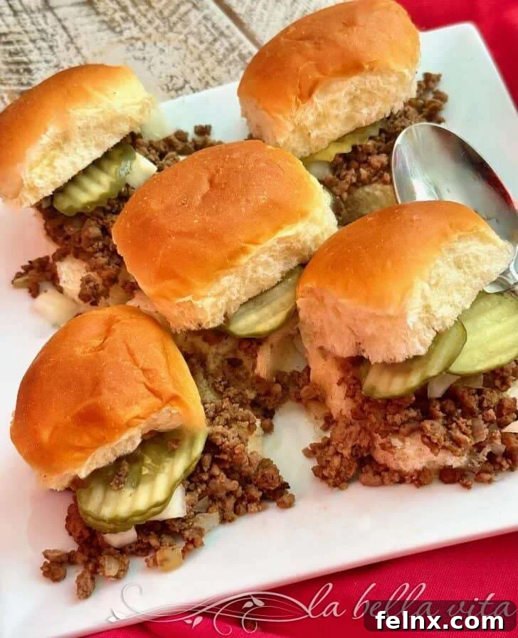 Iowa Maid-Rite Slider Sandwiches